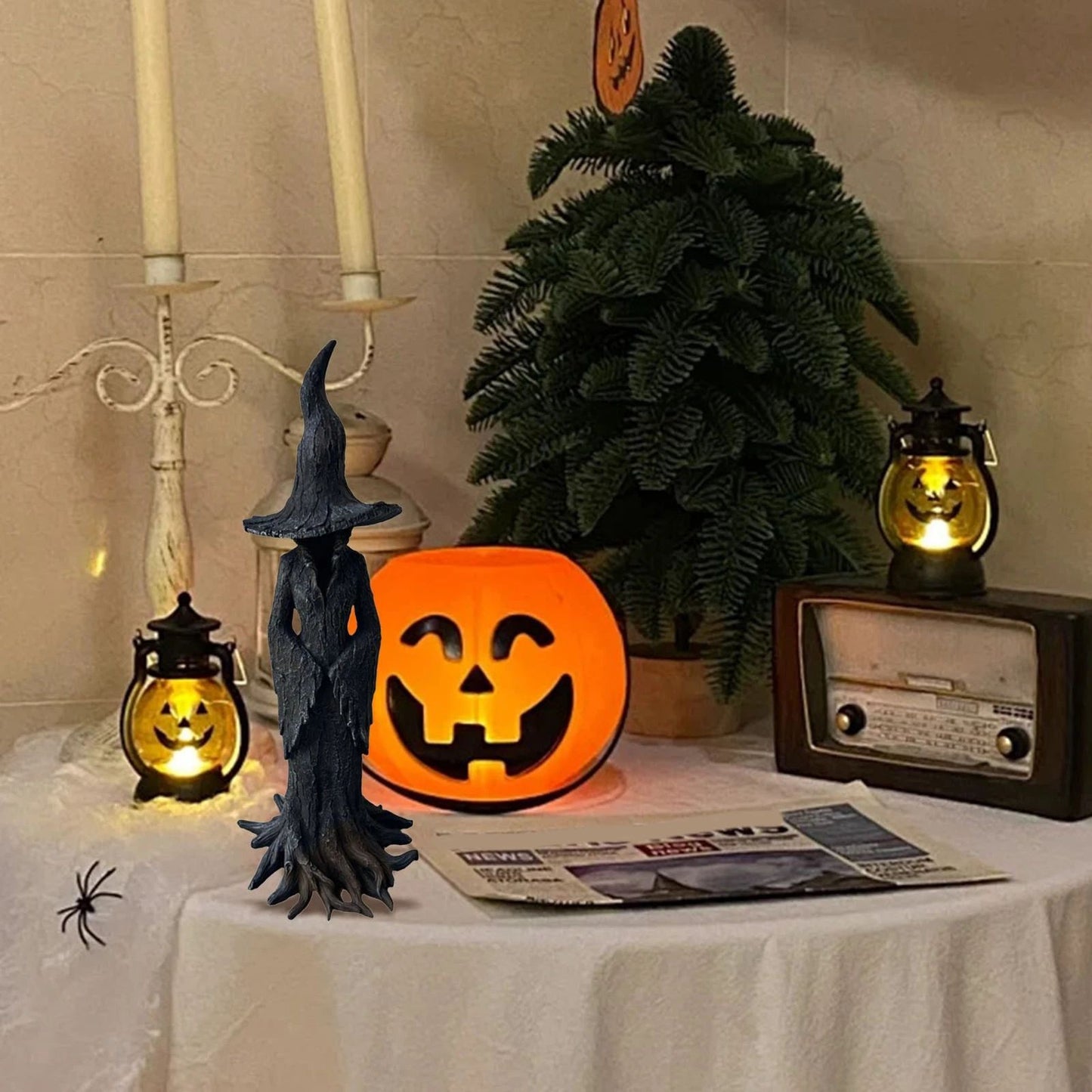 Cracker Barrel Witch Statue Ornament