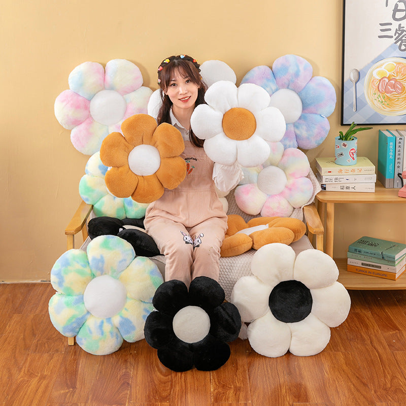 Flower Petals Seat Cushion Throw Pillow