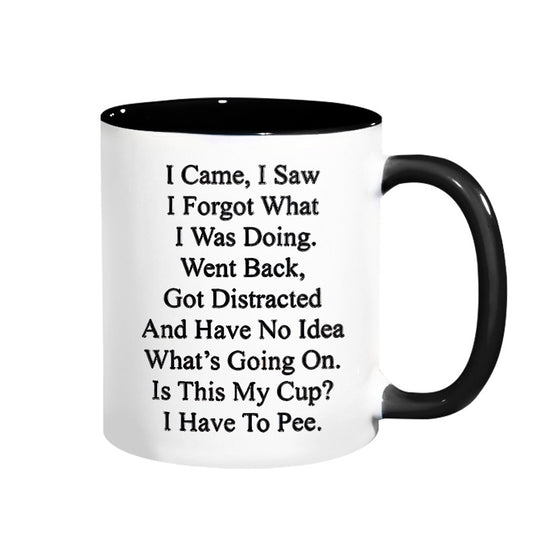 Creative Funny Letter Print Mug