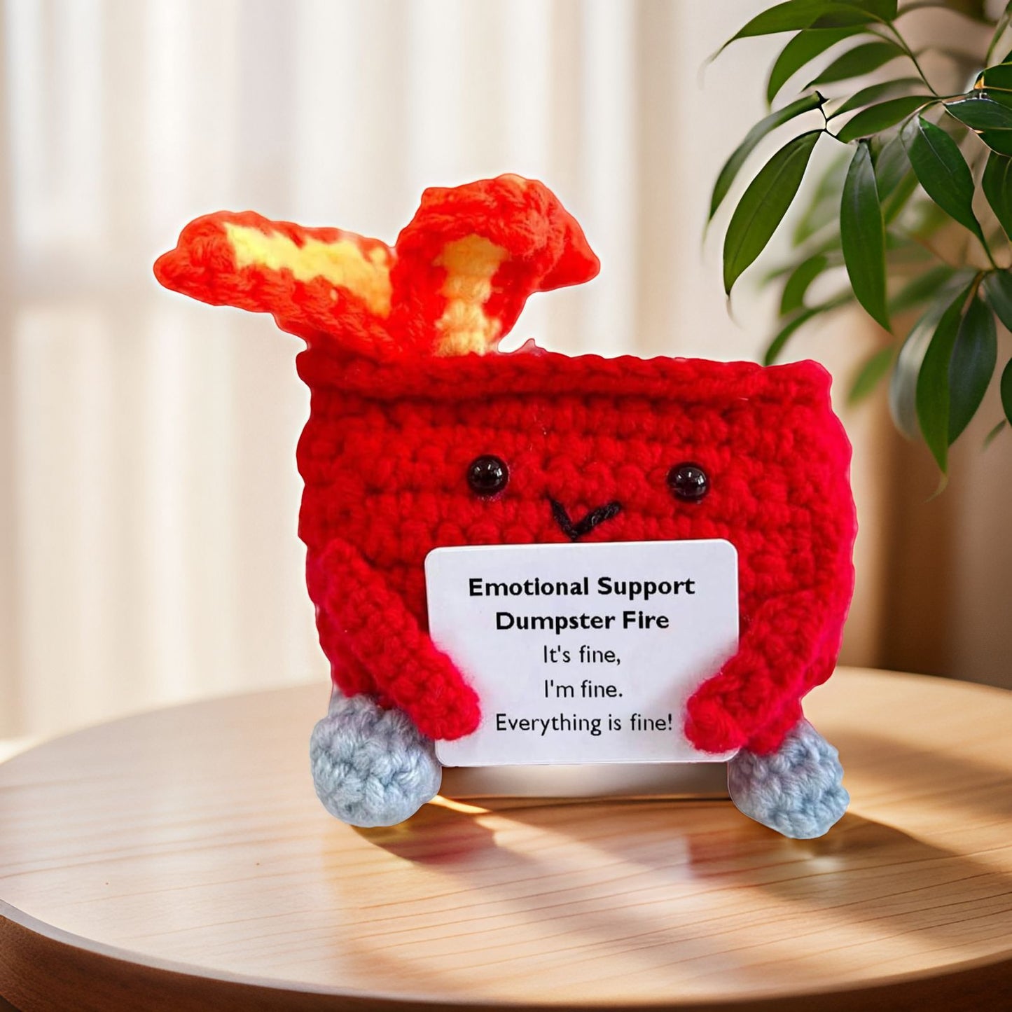 Emotional Support Dump Fire Doll