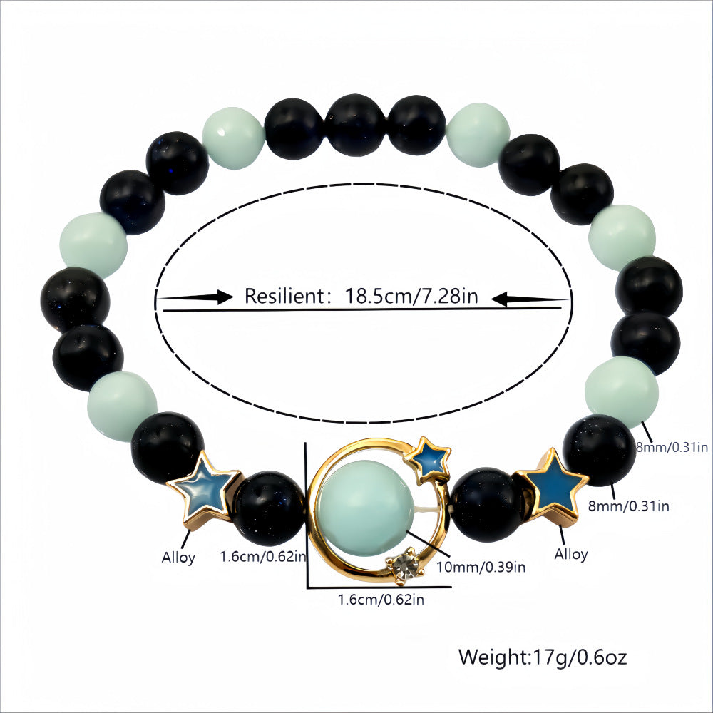 Fashionable Luminous Planet Couple Bracelet