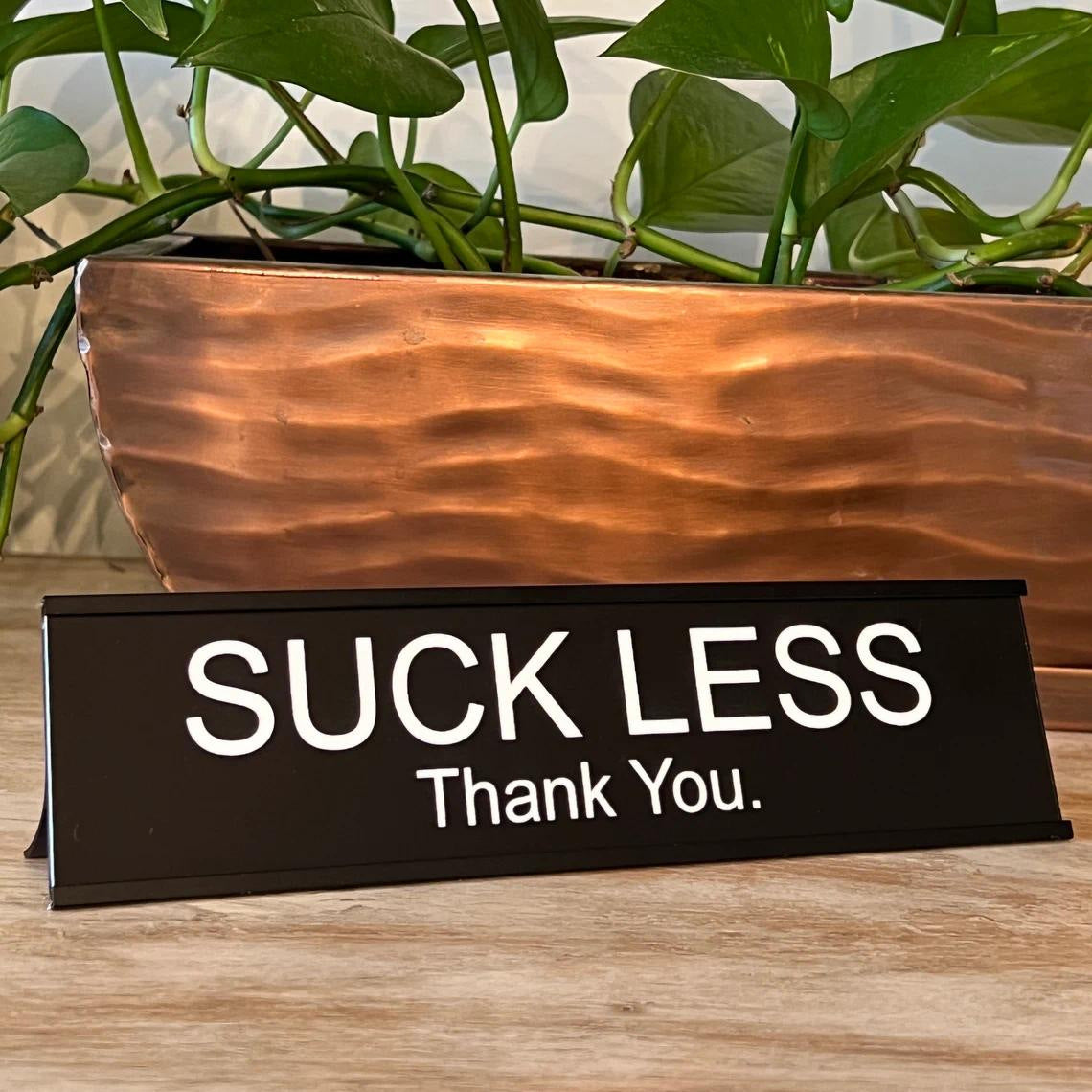 Sarcastic Acrylic Office Desk Signs