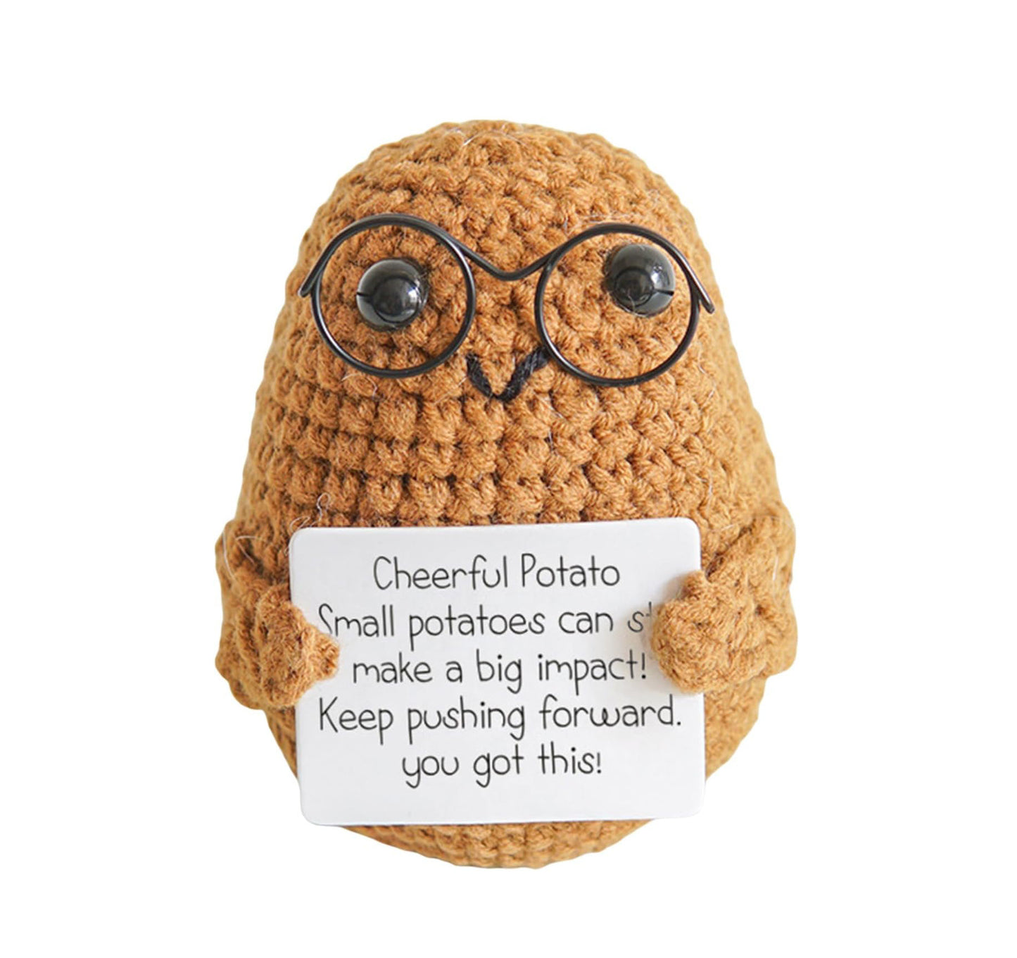 Positive Energy Potato Crocheted Doll