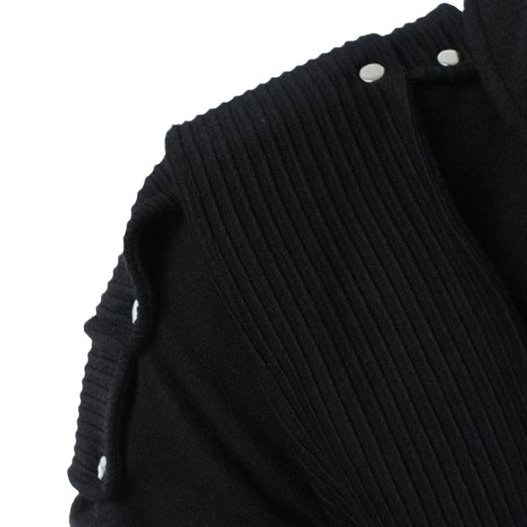 Retro Men's Masked Rivets Cosplay Hoodie