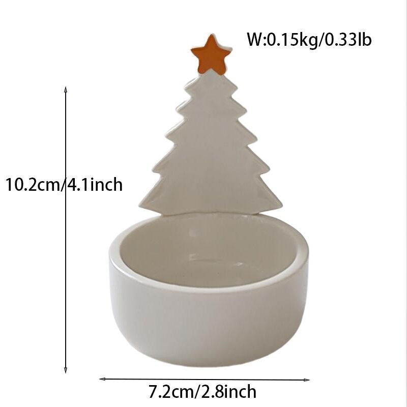 Ceramic Ghost Candlestick Ornament