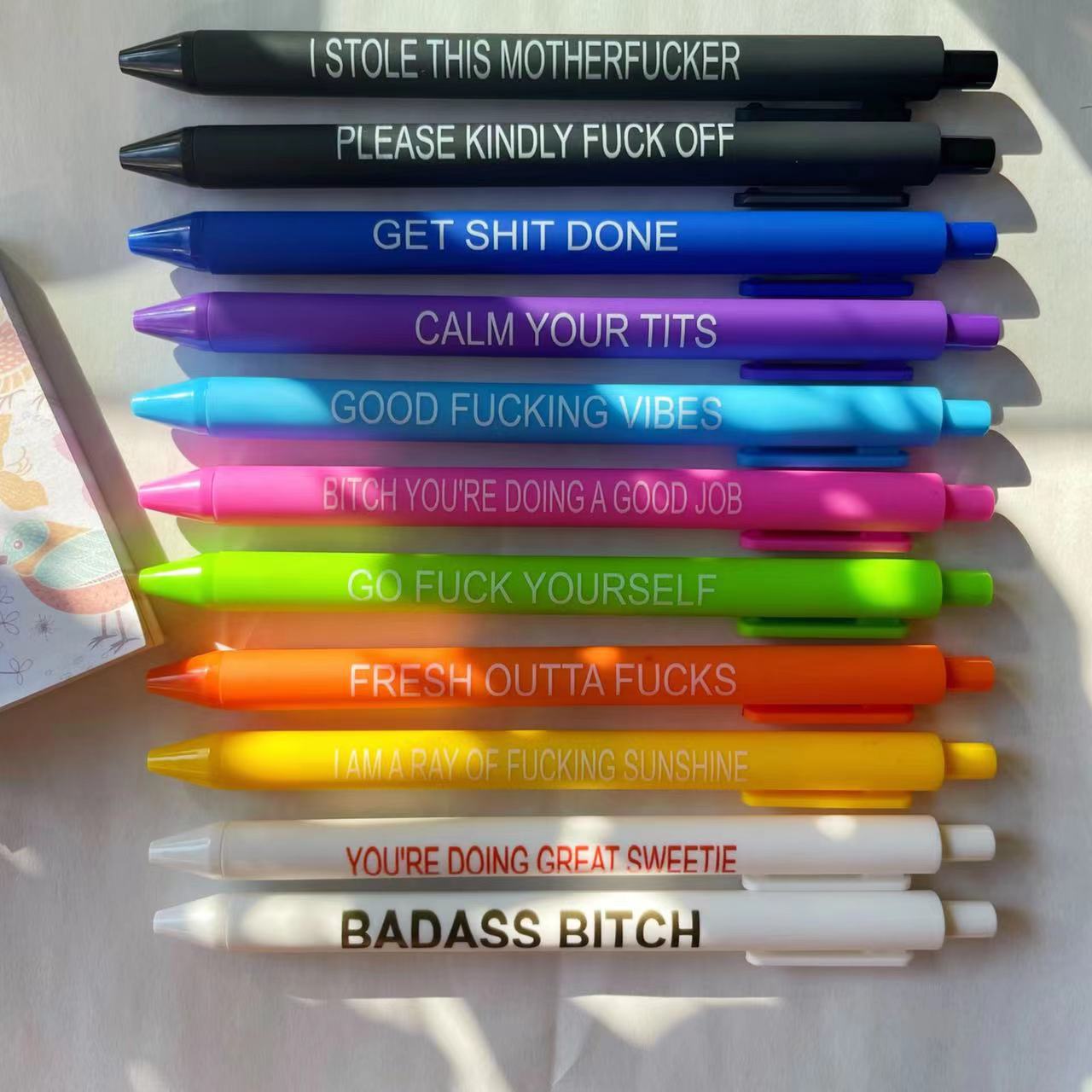 11 Candy Color Ballpoint Pens Set