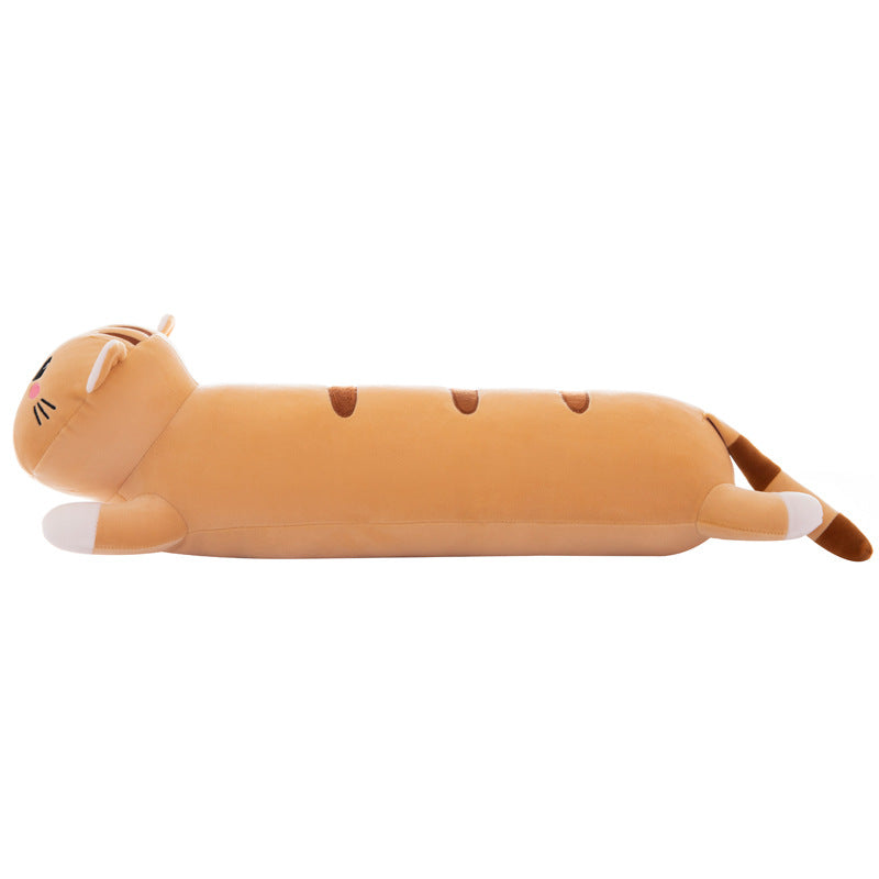 Creative Cartoon Long Cat Throw Pillow