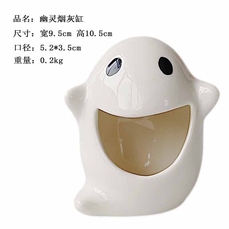 Ceramic Ghost Candlestick Ornament