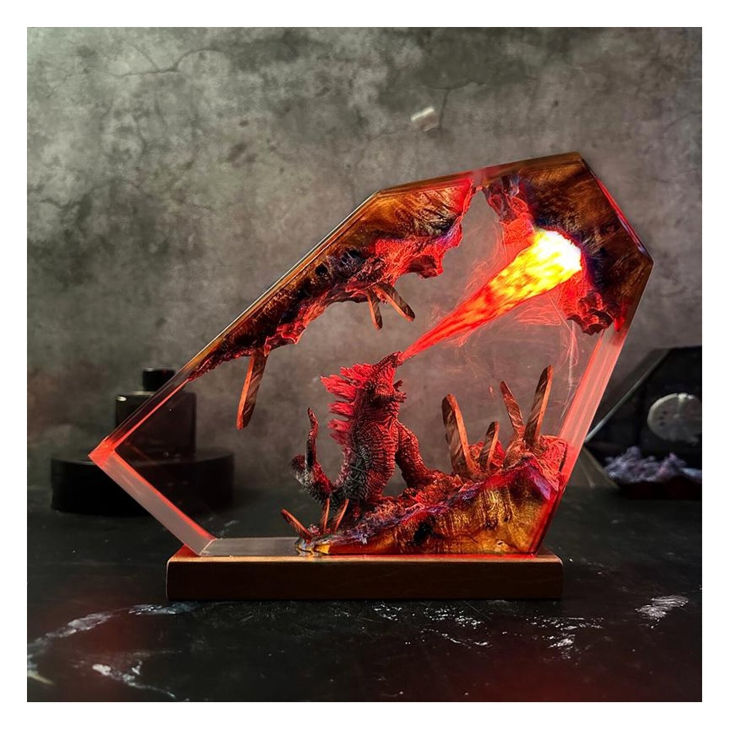 3D GODZILLA Resin Lamp Gift