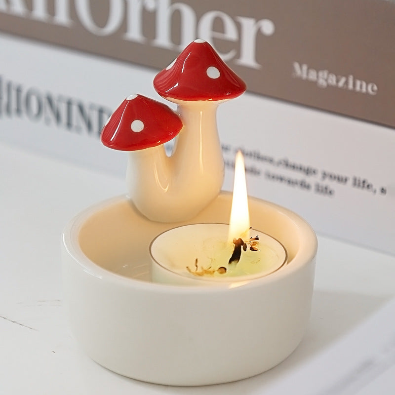 Mushroom Candlestick Decoration