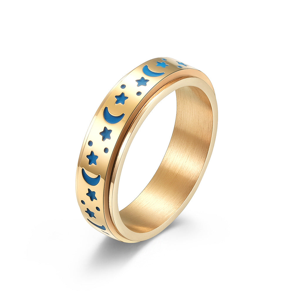 Star Moon Rotatable Luminous Ring