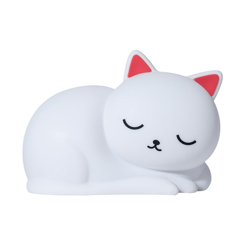 Silicone Napping Cat Night Light