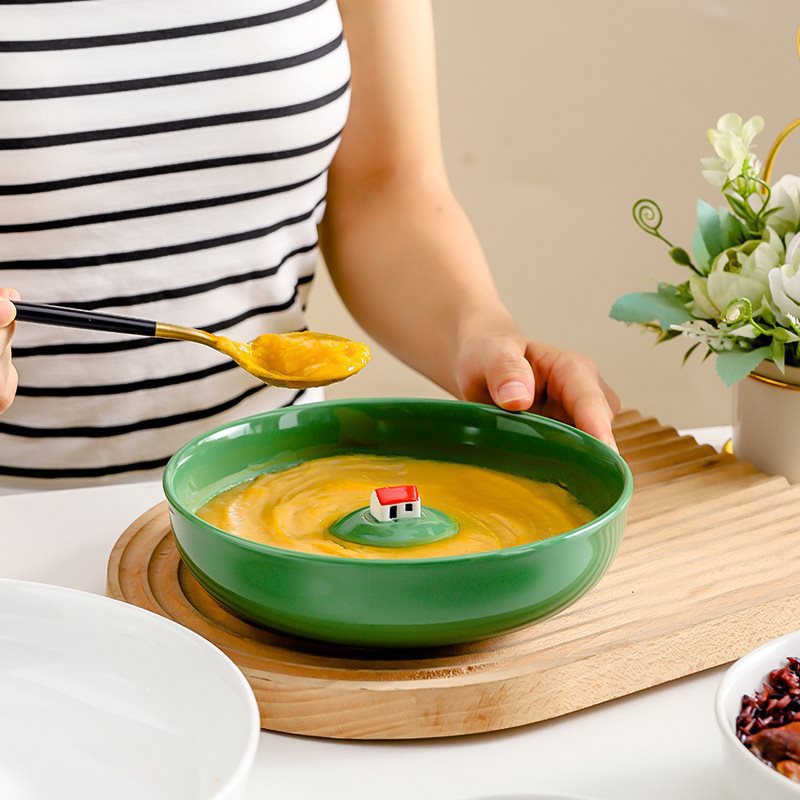 Creative Submerged House Soup Plate