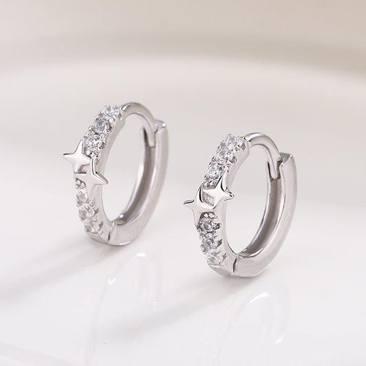 Niche Women's Silver Star Earrings