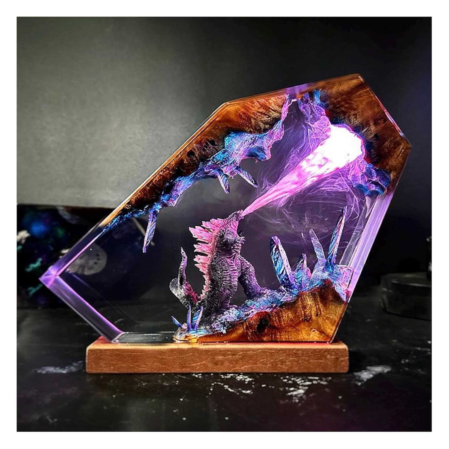 3D GODZILLA Resin Lamp Gift