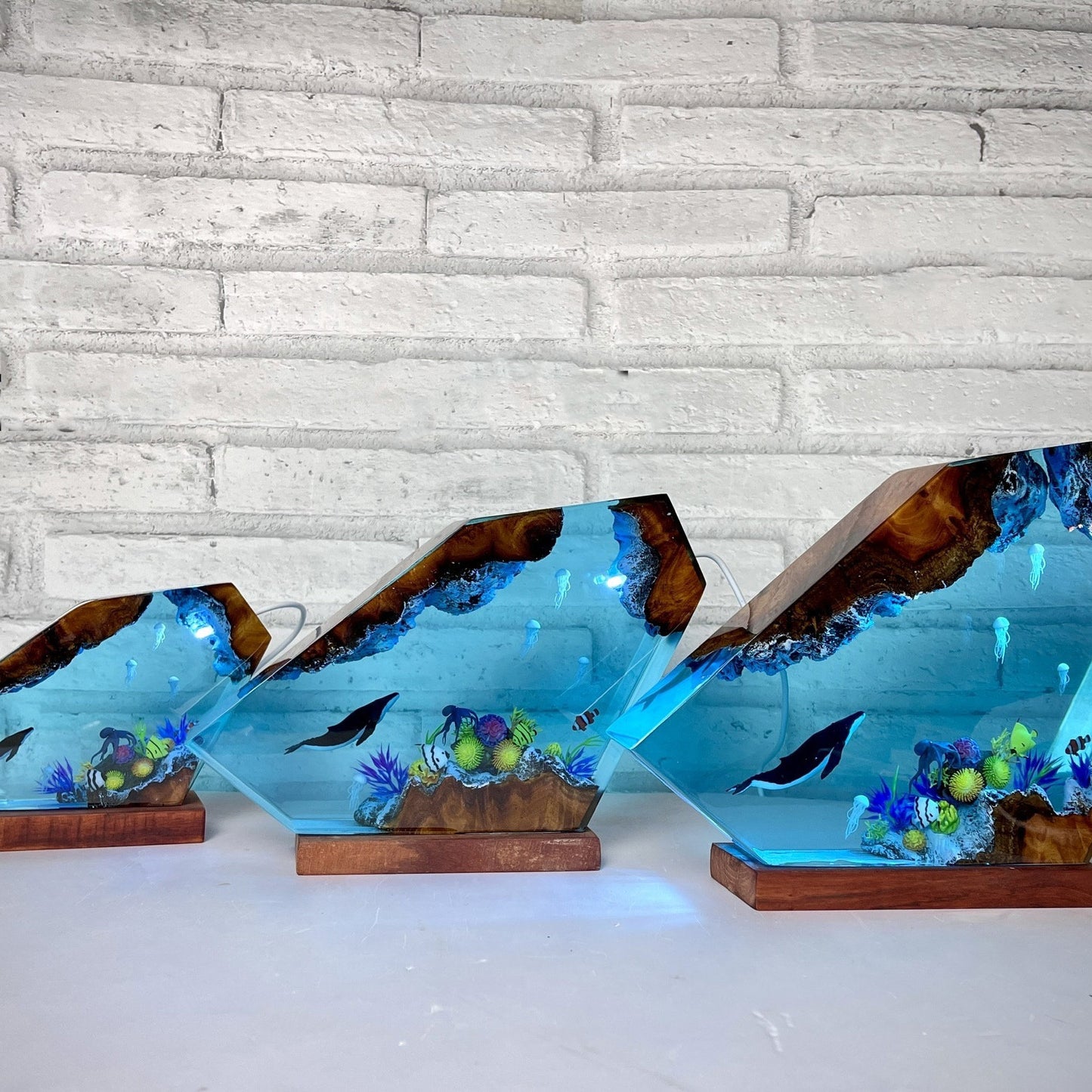 Humpback Whale Jellyfish Night Light