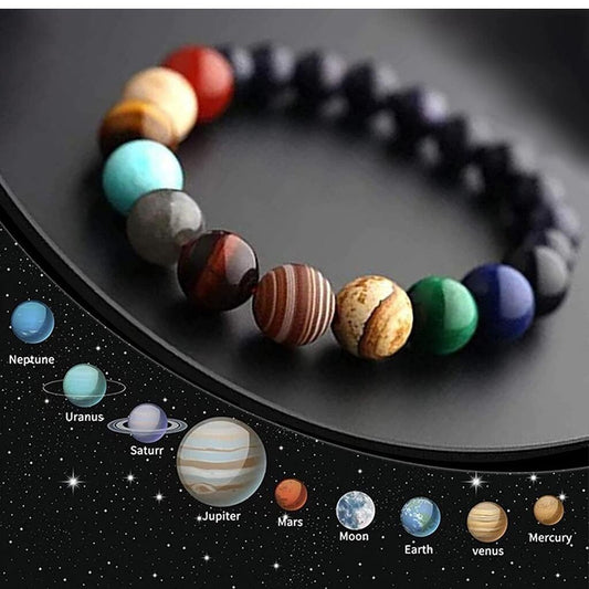 Solar System Planets Stone Bracelet