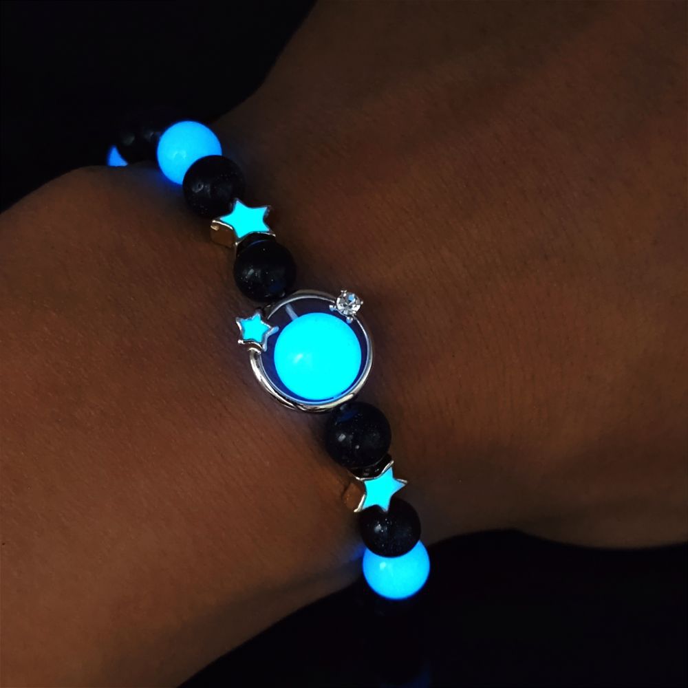 Fashionable Luminous Planet Couple Bracelet