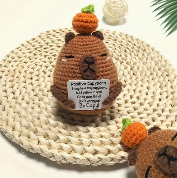 Capybara Crochet Positive Energy Doll