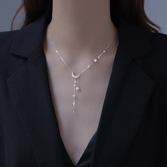 Luxury Star Moon Tassel Necklace
