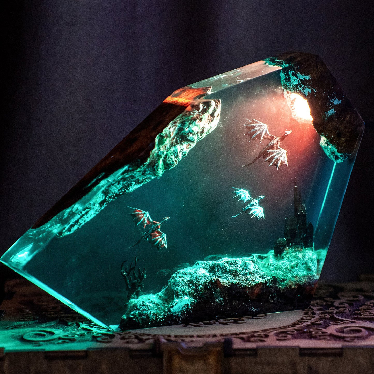 Fire Dragon Ice Dragon Night Light