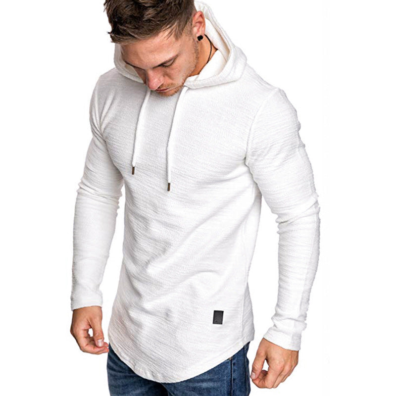 Men's Fitness Sports Hooded T-shirt Top