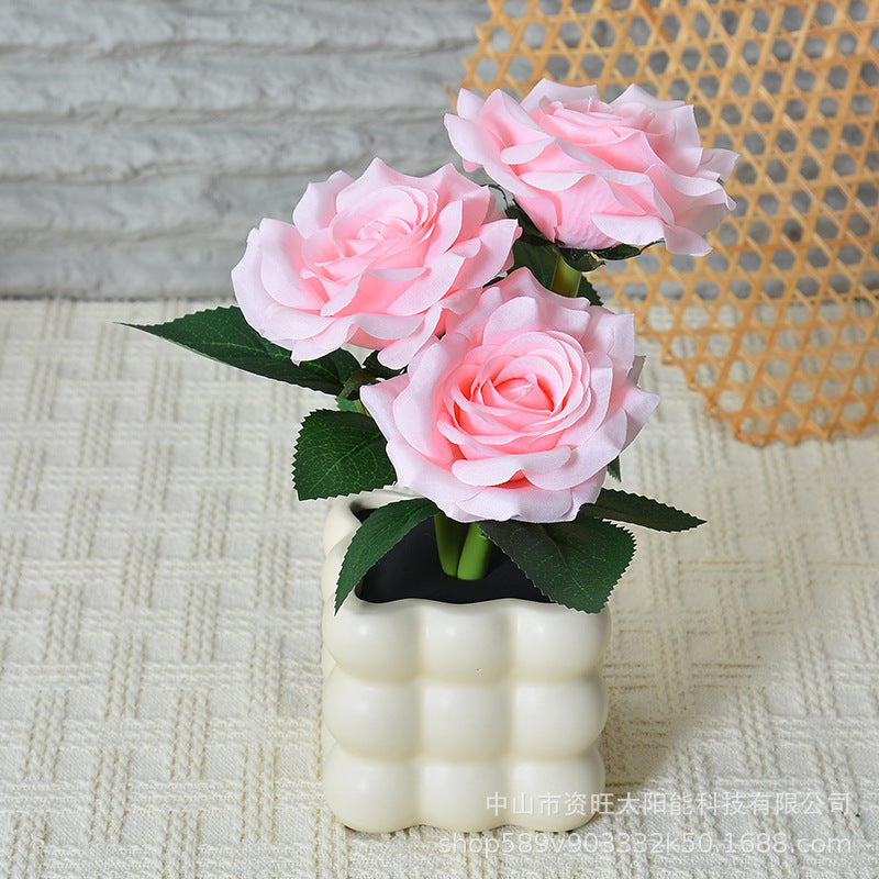Rose Flower Night Light Ornament