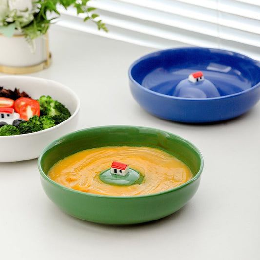 Creative Submerged House Soup Plate