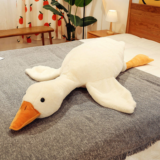 Big White Goose Throw Pillow Doll
