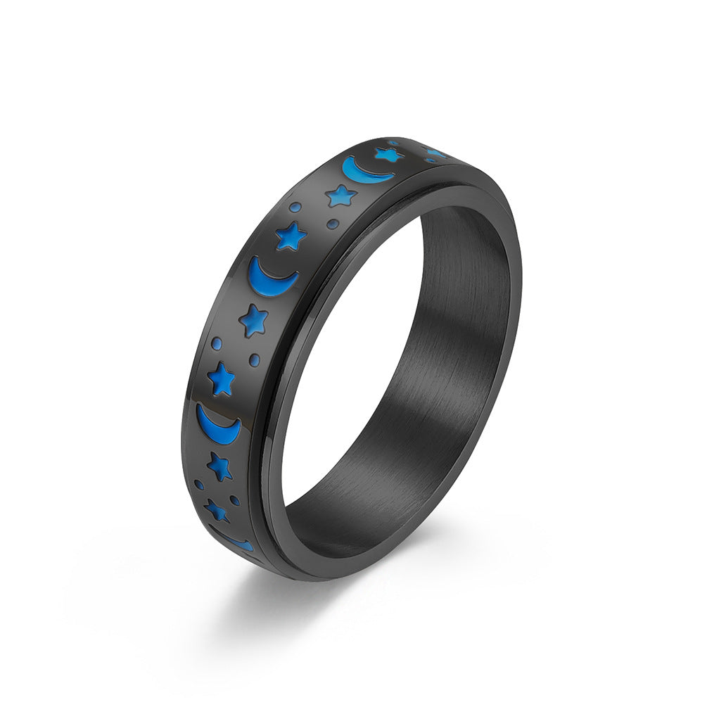 Star Moon Rotatable Luminous Ring