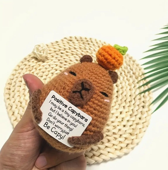 Capybara Crochet Positive Energy Doll