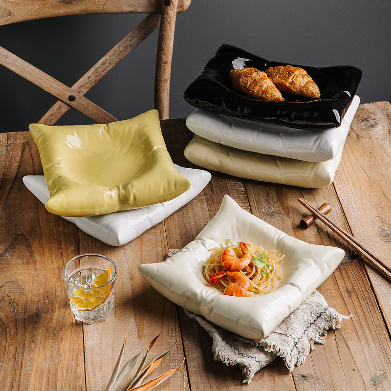 Artistic Ceramic Salad Plate Decoration