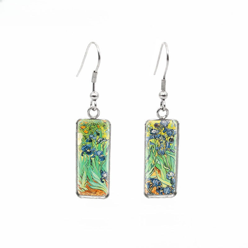 Van Gogh Painting Starry Earrings