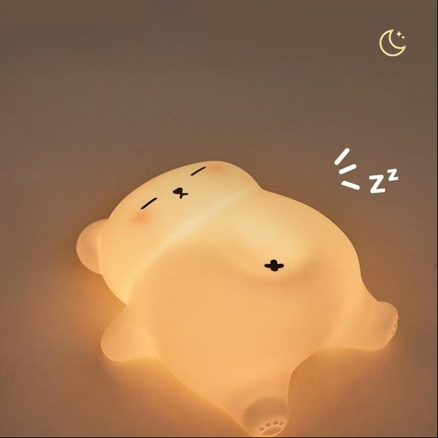 Cute Animal Silicone Pat Night Light