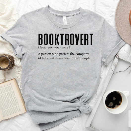 Booktrovert Definition Print Unisex T-shirt