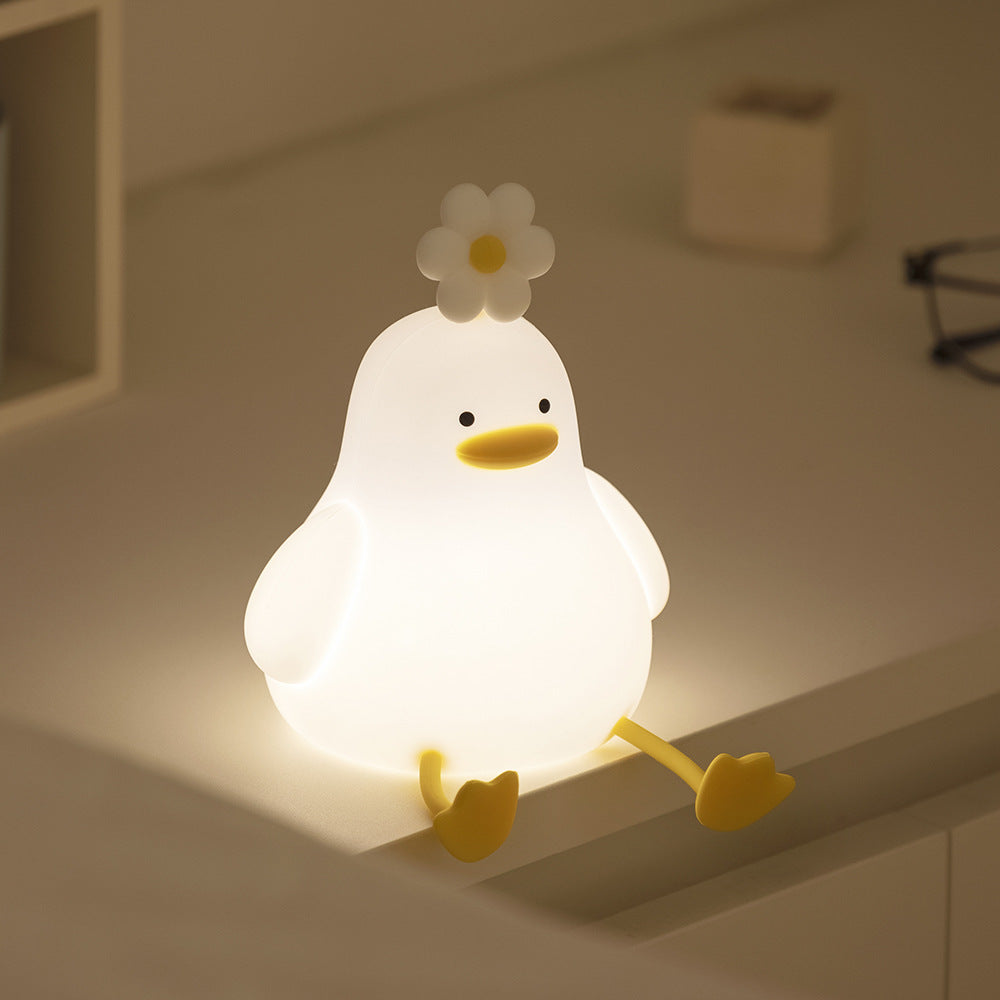 Flower Duck LED Squishy Night Light