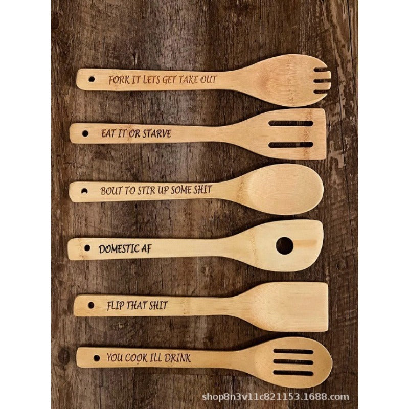 Funny Wooden Spoon Set