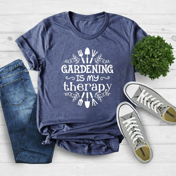 Gardening Is My Therapy Gardener T-Shirt