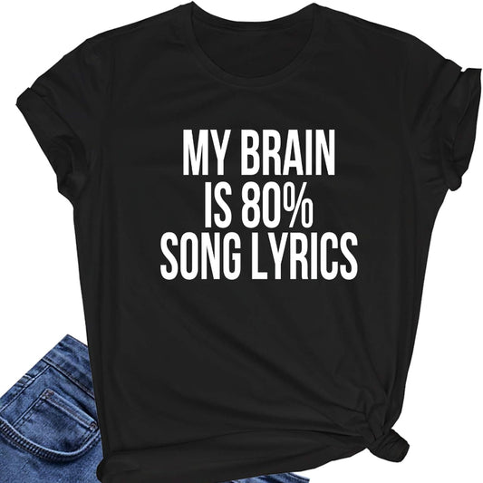 Cute Letter Graphic Print T-Shirt